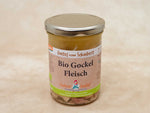 Bio-Gockelfleisch im Glas