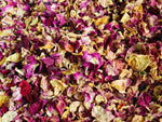 Getrocknete Rosenblütenblätter bunt Bioland