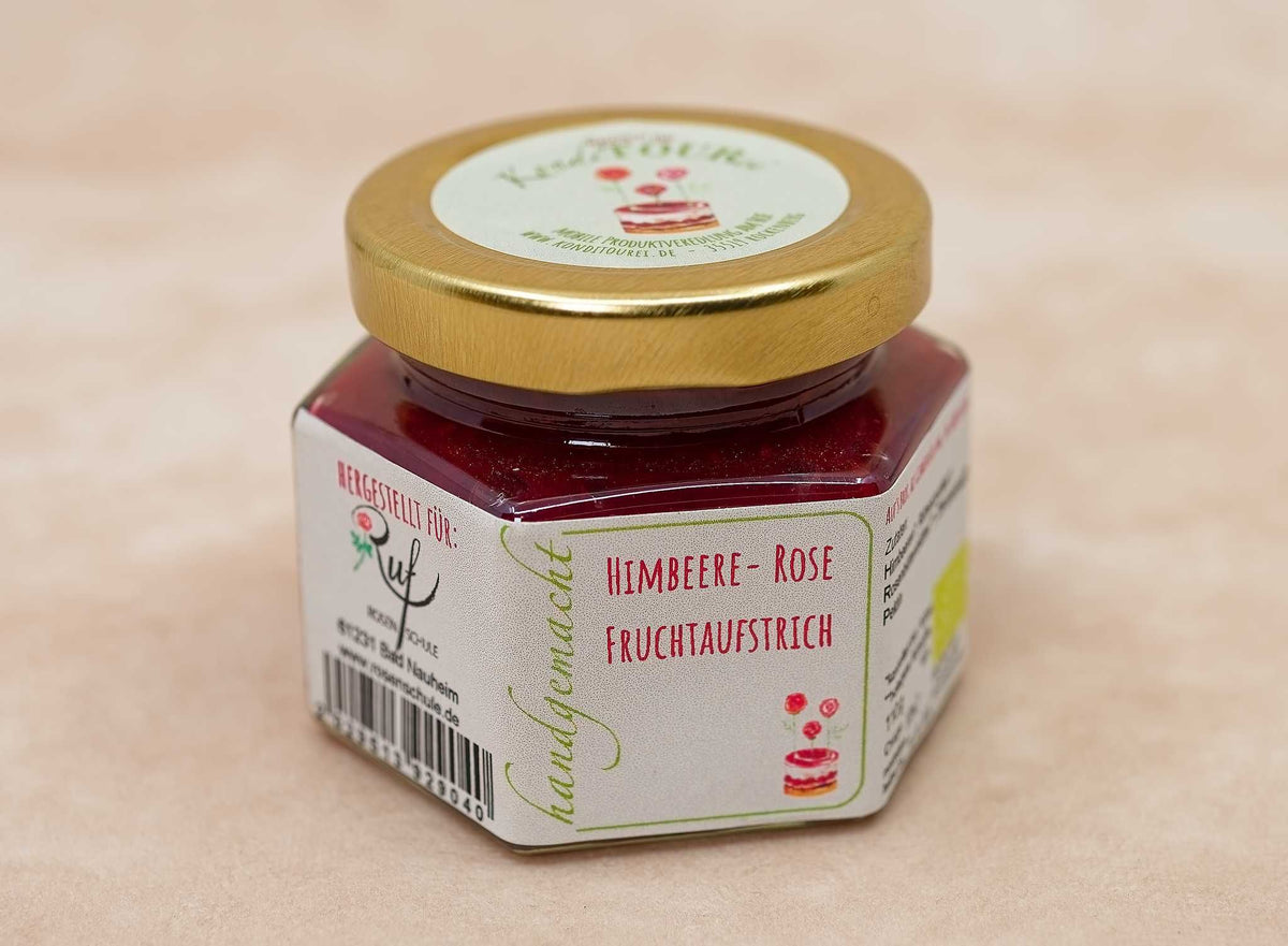 Himbeere-Rose-Fruchtaufstrich