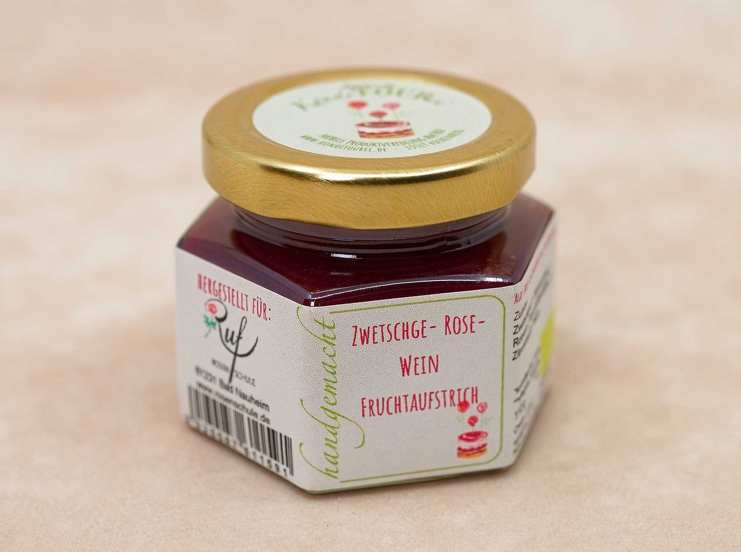 Zwetschge-Rose-Wein-Fruchtaufstrich