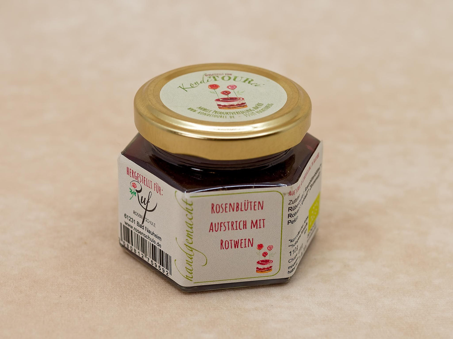 Rosenblüten-Aufstrich mit Rotwein