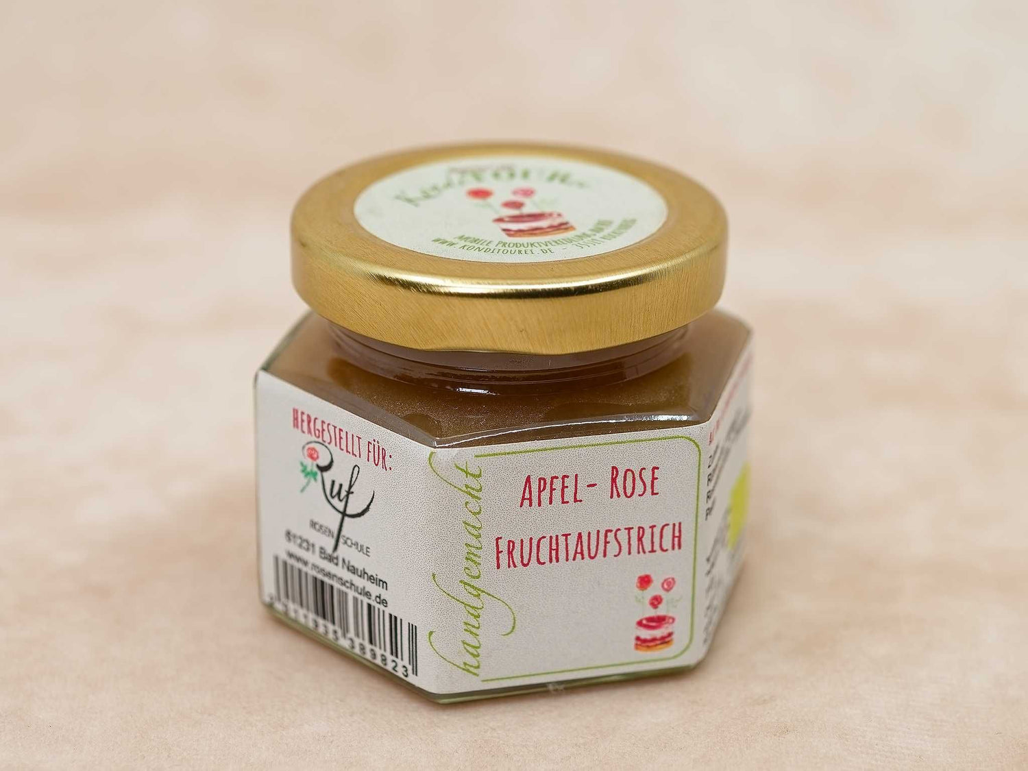 Apfel-Rose-Fruchtaufstrich